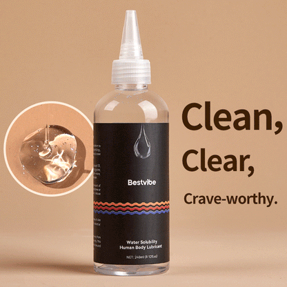 Seekheart X Bestvibe - 240ml/120ml Gleitgel auf Wasserbasis, langanhaltendes Intimgleitgel, toysicher & kondomkompatibel