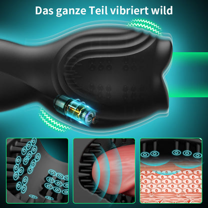 Alex – Intelligenter drehender Multi-Frequenz-Vibrations-Eichel-Trainer