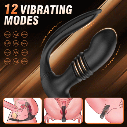 Vibrierendes Teleskop-Massagegerät für Paare