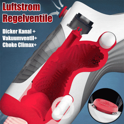 Ms.Agent - Leten 10 Vibrations & Vakuum-Luftventil Deep Throat Männlicher Masturbator