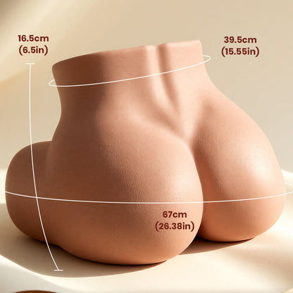 Calista - Silikon-Popo Realistischer Masturbator für Männer, hoch-elastisches Honiggel, Doppel-Schicht-Simulation | Vaginal- & Analstimulation