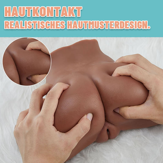 【NEU】OYA Dual-Kanal Realistische Verlockende Sex-Puppe in Braun