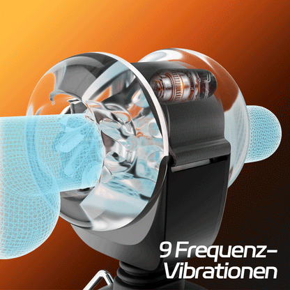【Blitzangebot: 30 % RABATT】Hazel - Tragbarer Masturbator für Männer 3-in-1 mit 9-facher Stoß-, Rotations- und Vibrationsfunktion Silikonhülle