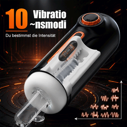 Alien – 6-in-1 Masturbator mit Stoßbewegung, Vibration & Wärmefunktion, Blowjob-Gefühl mit 4 Saugmodi