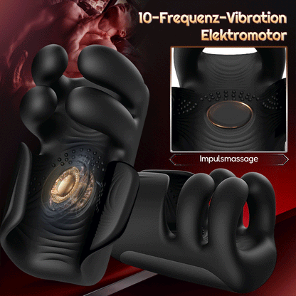Automatischer 10 Finger Pinchin & Tapping für Massage Therapie Penis Vibrator