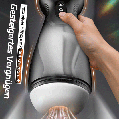 SolaceX - 9-stufige Saugfunktion 10-stufige Vibrationsfunktion, automatischer männlicher Masturbator mit starker Saugkraft Masturbator