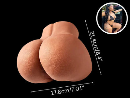 Maya - Realistischer Doppelkanal-Masturbator – Verführerische braune Schönheit mit weicher,Großer Arsch Sex Puppen
