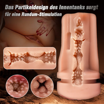 Captain - 5 Sucking 10 Vibrating Simulated Vagina Eingang Männliche Masturbation Cups