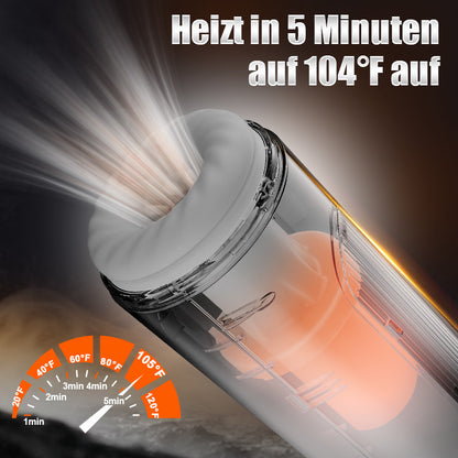 Saith - 7-stoßender und vibrierender, erhitzender Vocal-Masturbationsbecher