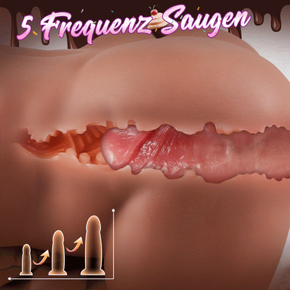 Paola - Elektrischer Großer Arsch Sex Puppen 5 Suck Squeeze 10 Vibrationskanäle Wasserdicht 12,79 lbs