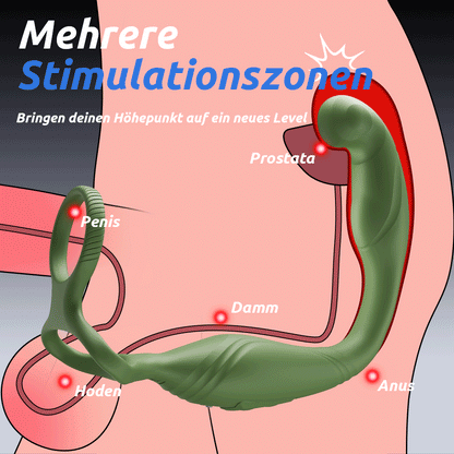 【Pro-Safety-Silikon-Serie】Vibrierender Prostata-Massager für Paare und Gay-Vergnügen