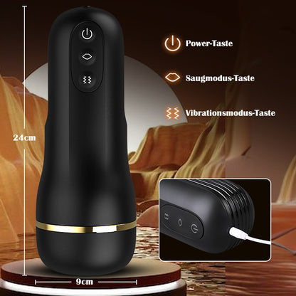 Captain - 5 Sucking 10 Vibrating Simulated Vagina Eingang Männliche Masturbation Cups