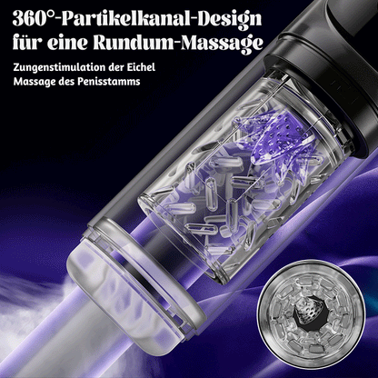 Vortex - 7 Saugmodi 7 Rotationen Stroker – 3D realistisches Gefühl wasserdichtes Heiß- & Kaltwasser-Spa Vakuum-Pumpen Masturbator
